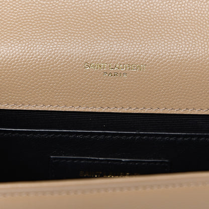 Saint Laurent Grain De Poudre Small Monogram Kate Satchel Nude Powder 5 of 11