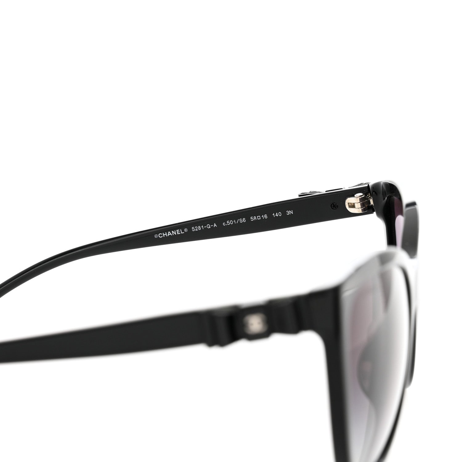 Chanel Butterfly Charms Sunglasses 5281-Q-A Black 5 of 7