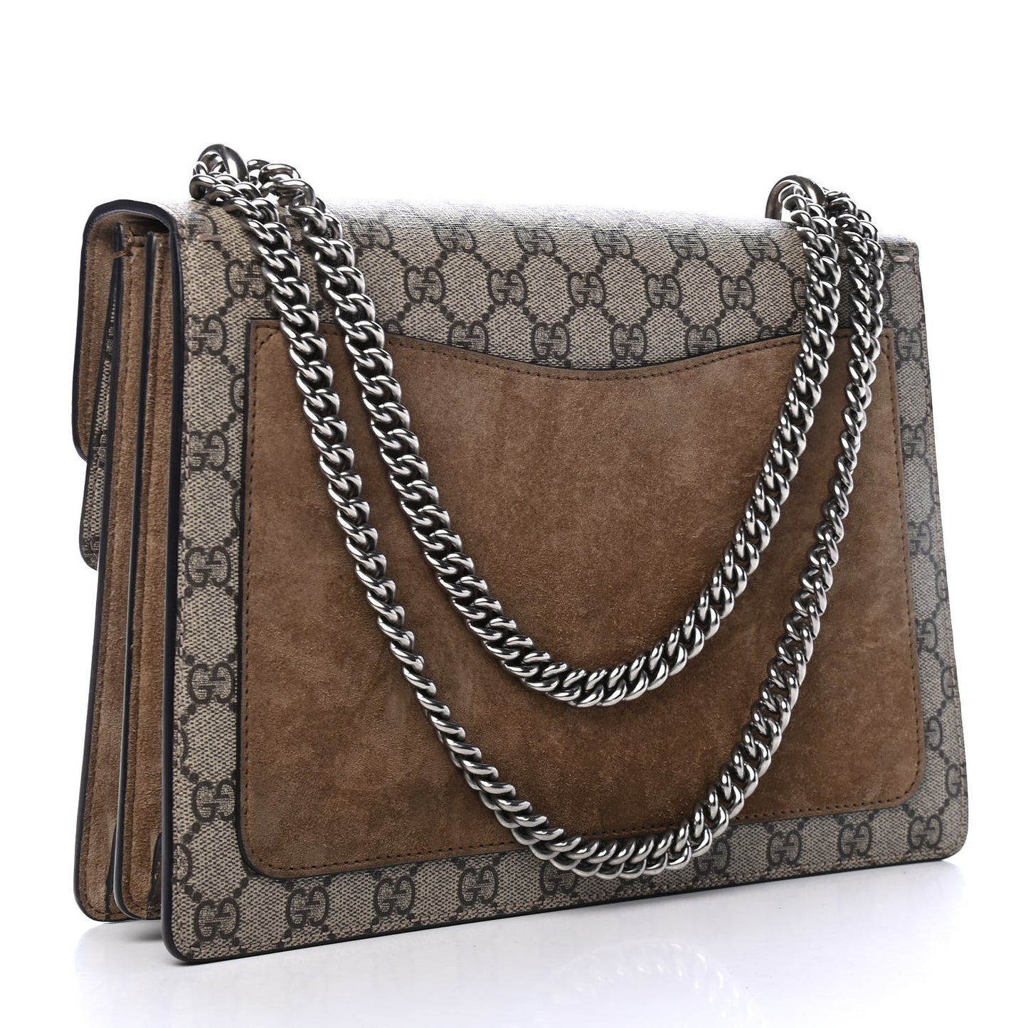 GG Supreme Monogram Medium Dionysus Shoulder Bag Taupe
