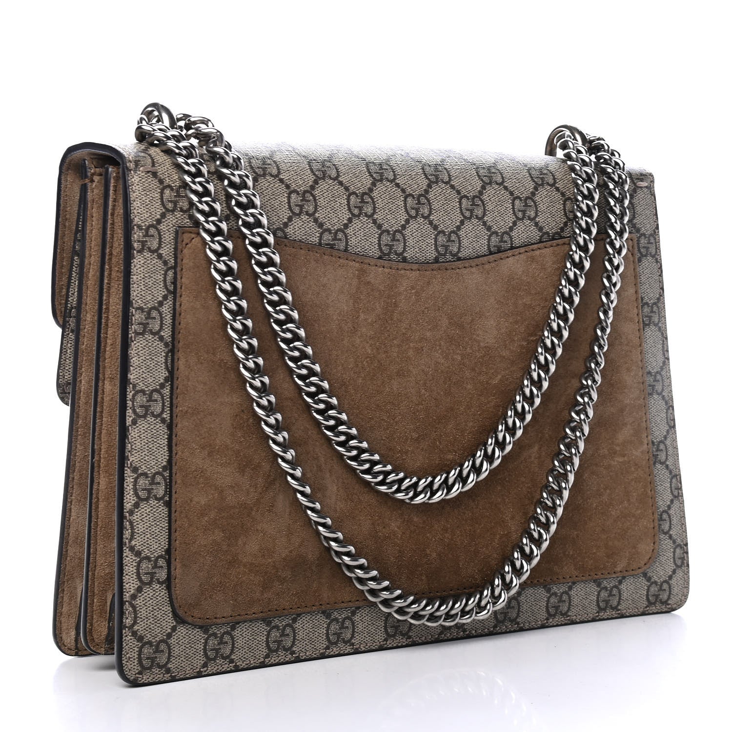 Gucci GG Supreme Monogram Medium Dionysus Shoulder Bag Taupe 2 of 5