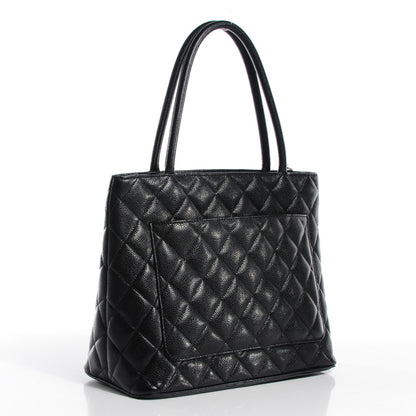 Chanel Caviar Quilted Medallion Tote Black 3 of 9