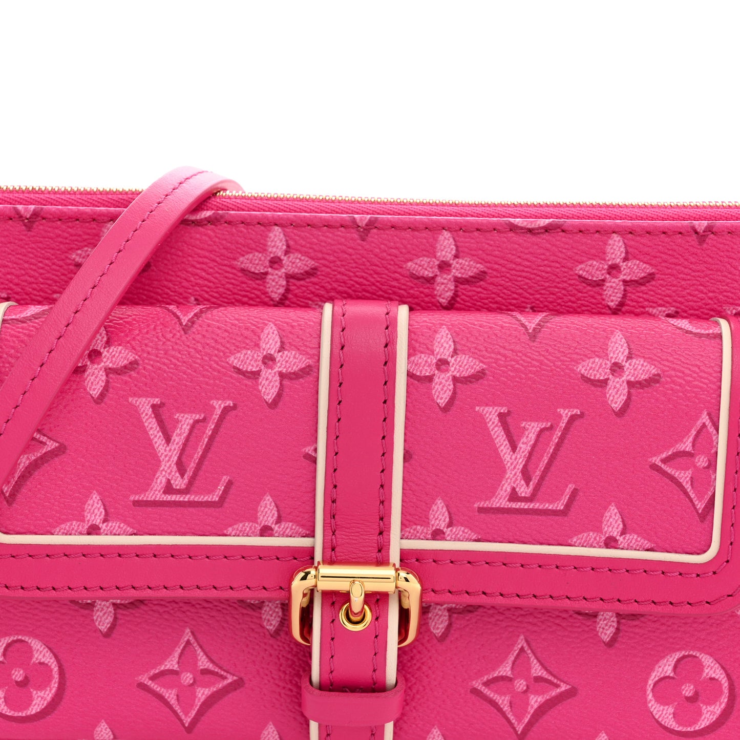 Monogram Fall For You Maxi Multi Pochette Accessories Fuchsia