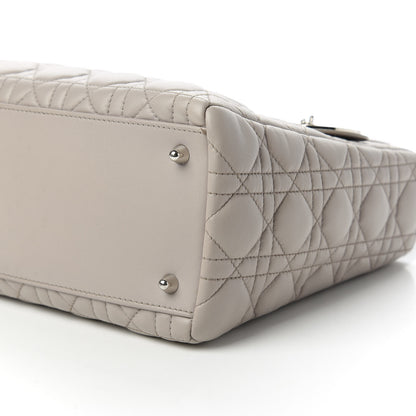 Christian Dior Lambskin Cannage Medium Lady Dior Grey 7 of 10