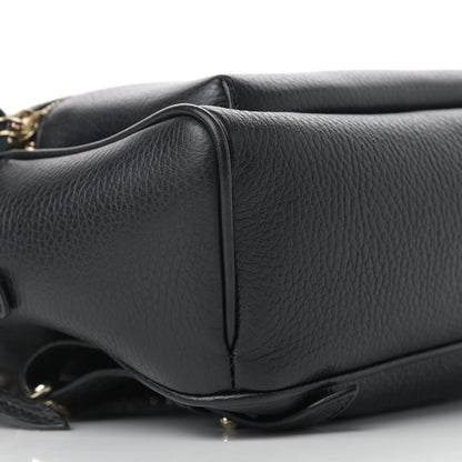 Gucci Pebbled Calfskin Soho Chain Backpack Black 8 of 9