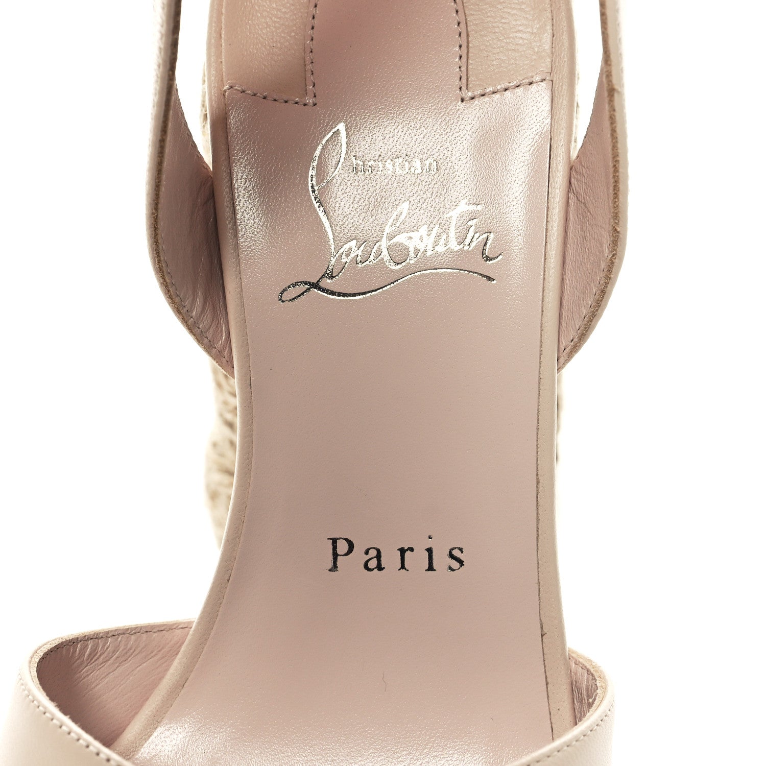 Christian Louboutin Goatskin Super Mariza 130 Espadrille Sandals 37 Leche Natural 7 of 8