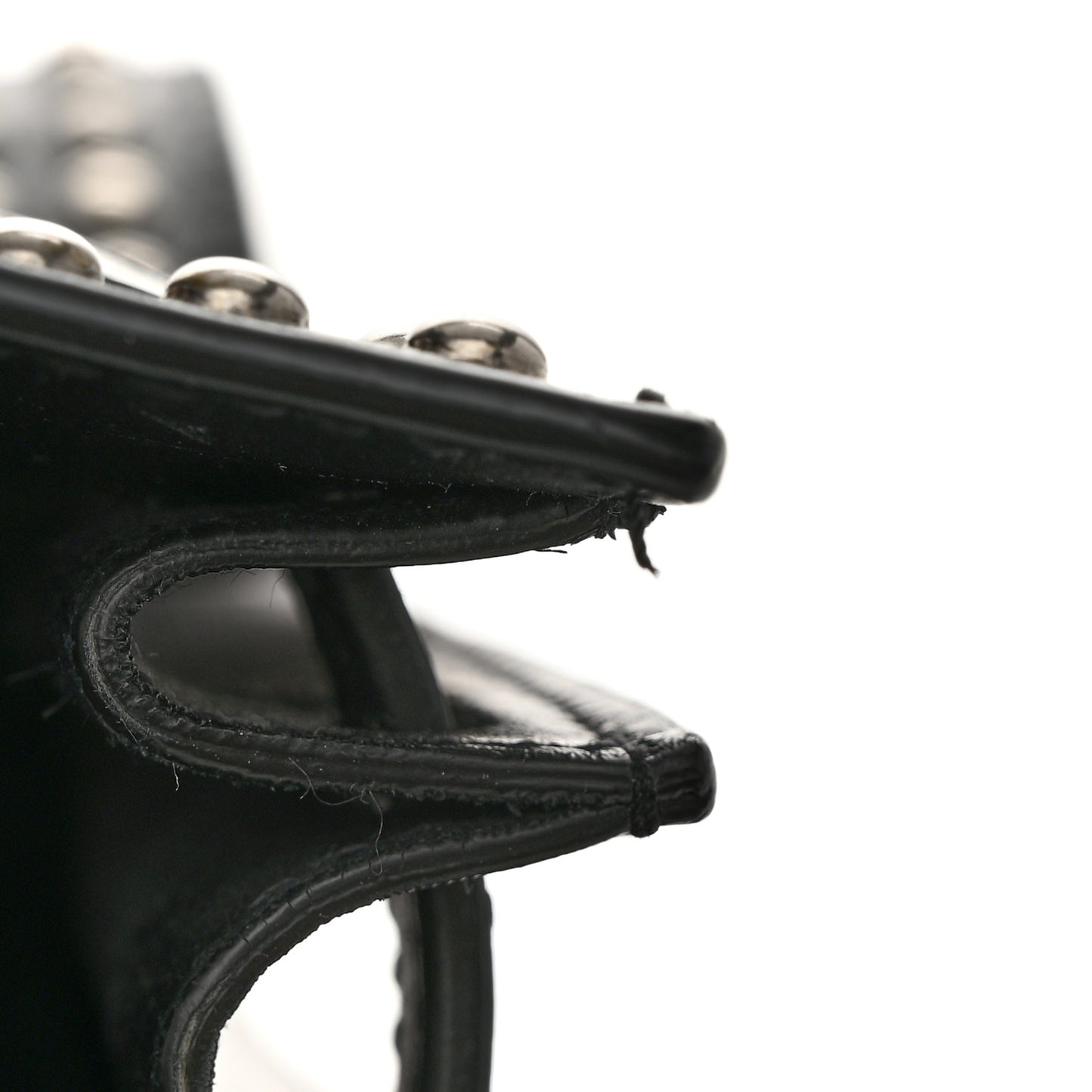 Smooth Calfskin Studded Small Sac De Jour Black