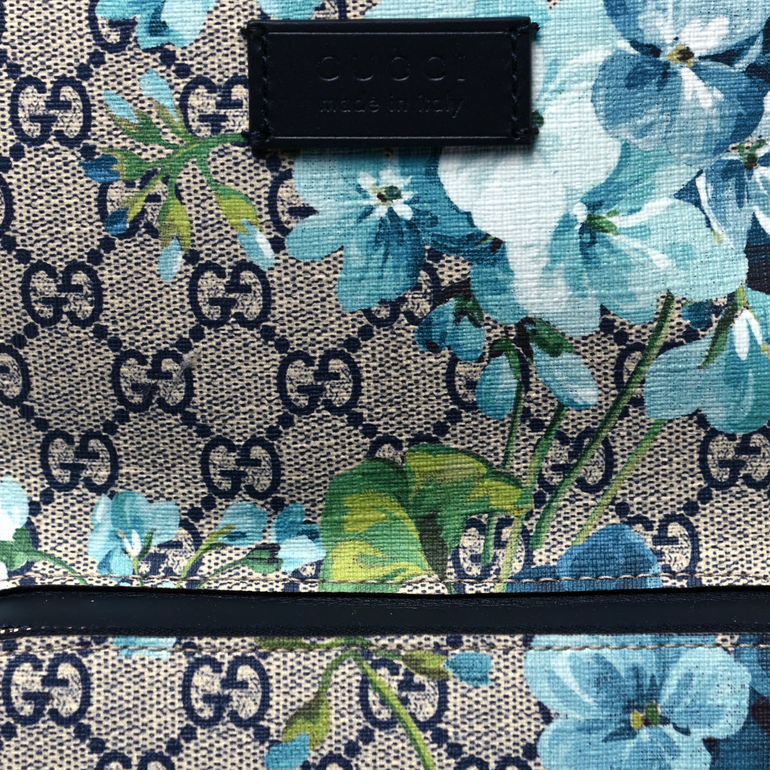 Gucci GG Supreme Monogram Blooms Small Day Backpack Blue 15 of 23