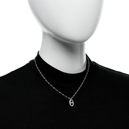 Hermes 18K White Gold Diamond New Farandole Pendant Necklace ST 2 of 5