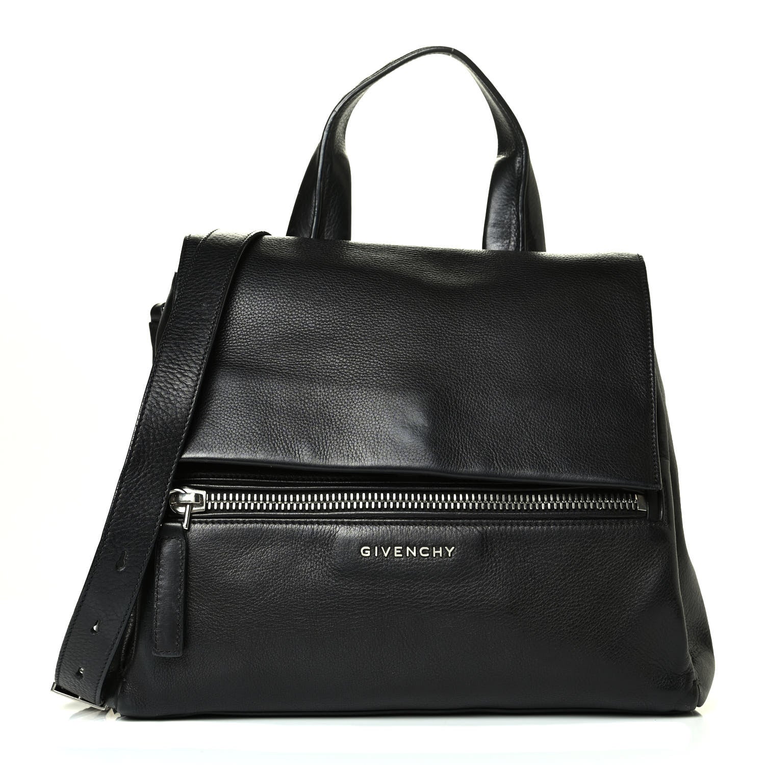 Givenchy Calfskin Small Pandora Pure Flap Bag Black 1 of 8