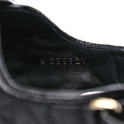 Chanel Grained Calfskin Velcro Dad Sandals 40 Black 8 of 9