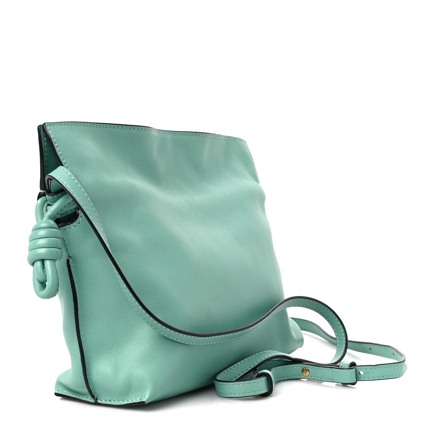 Loewe Calfskin Small Flamenco Knot Bag Fresh Mint 3 of 11
