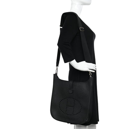 Hermes Soft Epsom Evelyne III GM Black 2 of 10