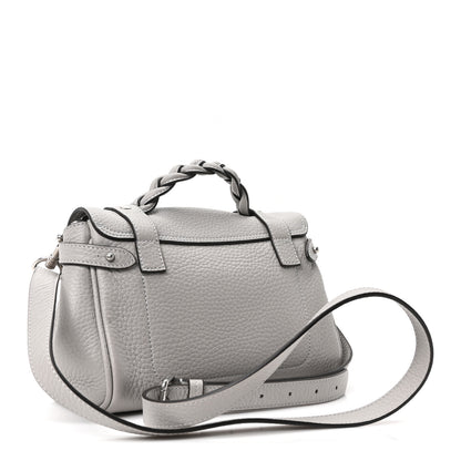 Mulberry Heavy Grain Mini Alexa Pale Grey 3 of 10