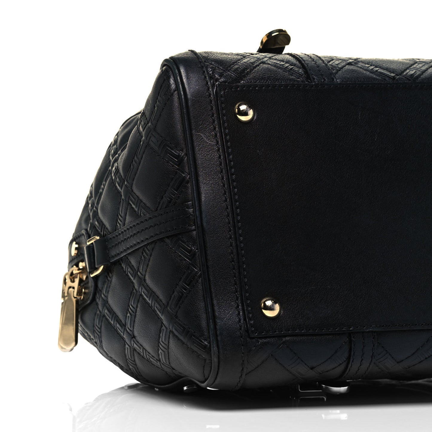 Nappa Quilted Icon Bowler Black