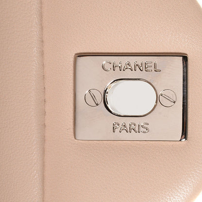 Chanel Lambskin Quilted East West Flap Beige Clair 6 of 9