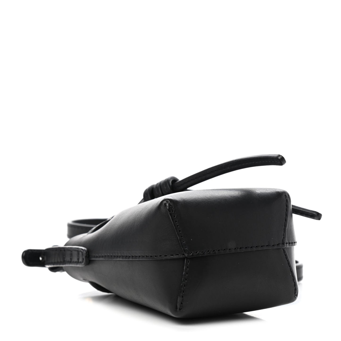 Calfskin Baby Bucket Bag Black Flamma