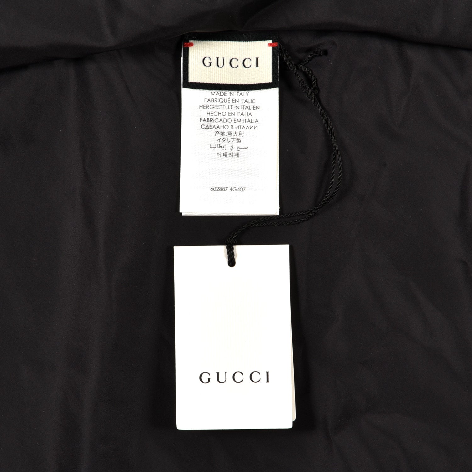 Gucci Silk Nylon Monogram Psychedelic Rain Hood Black 8 of 8