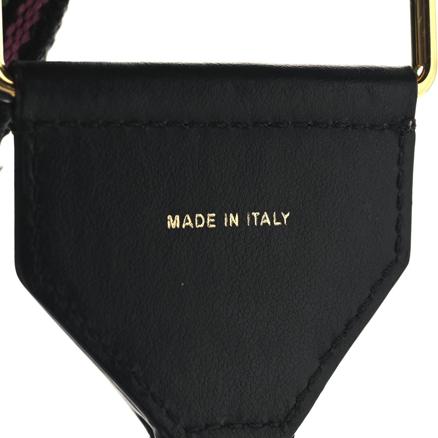Cannete Ribbon Poly Vitello Century Logo Adjustable Strap You Rosa Antico Verde Black