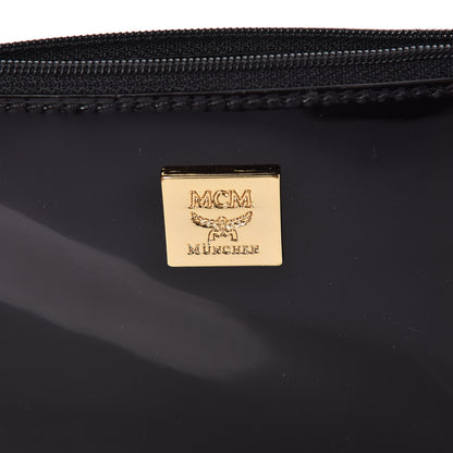 MCM Patent Ivana Zip Pouch Black 6 of 6