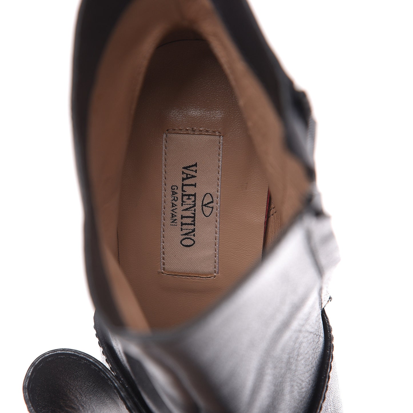 Calfskin Bow Ankle Boots 37.5 Black