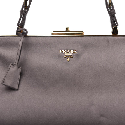 Prada Satin Framed Bag Fumo 15 of 15