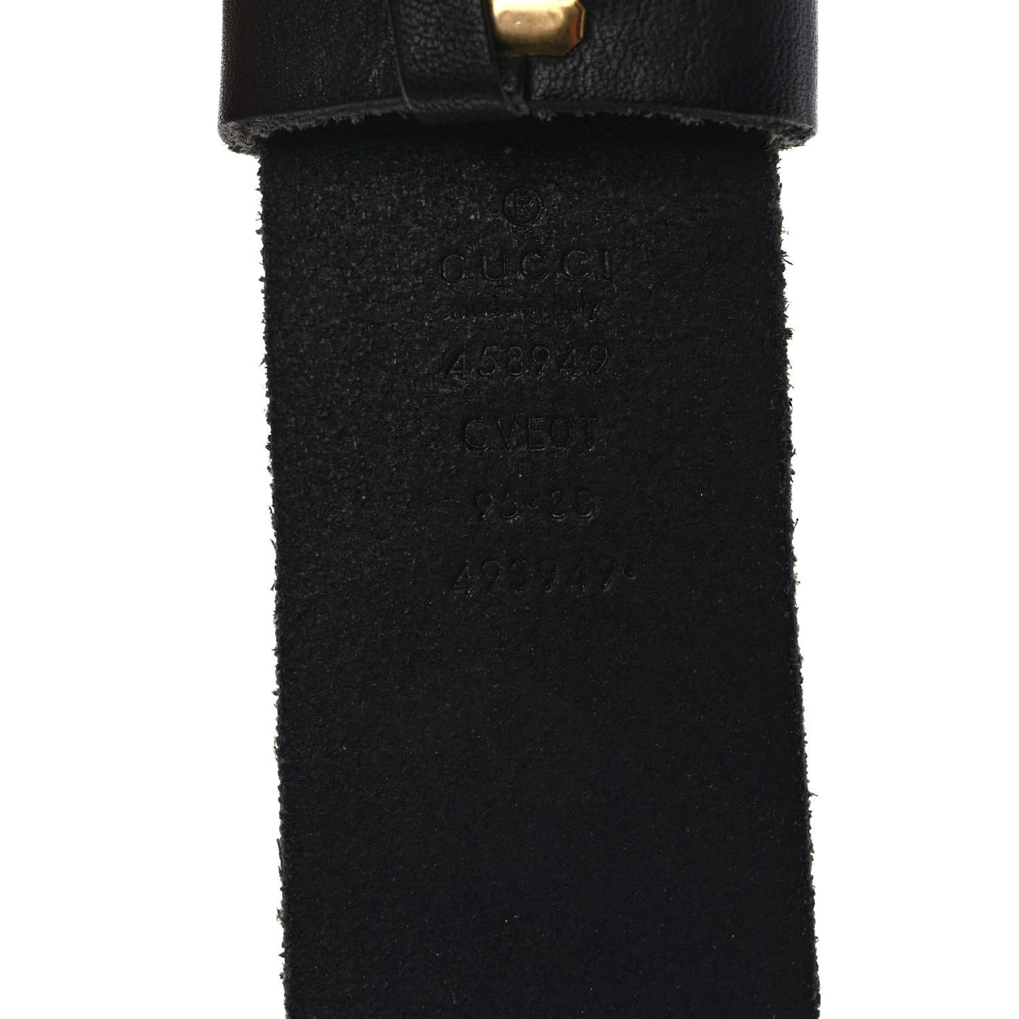 Faded Calfskin Snake Double G 40mm Belt 95 38 Black