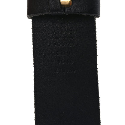Gucci Faded Calfskin Snake Double G 40mm Belt 95 38 Black 3 of 6