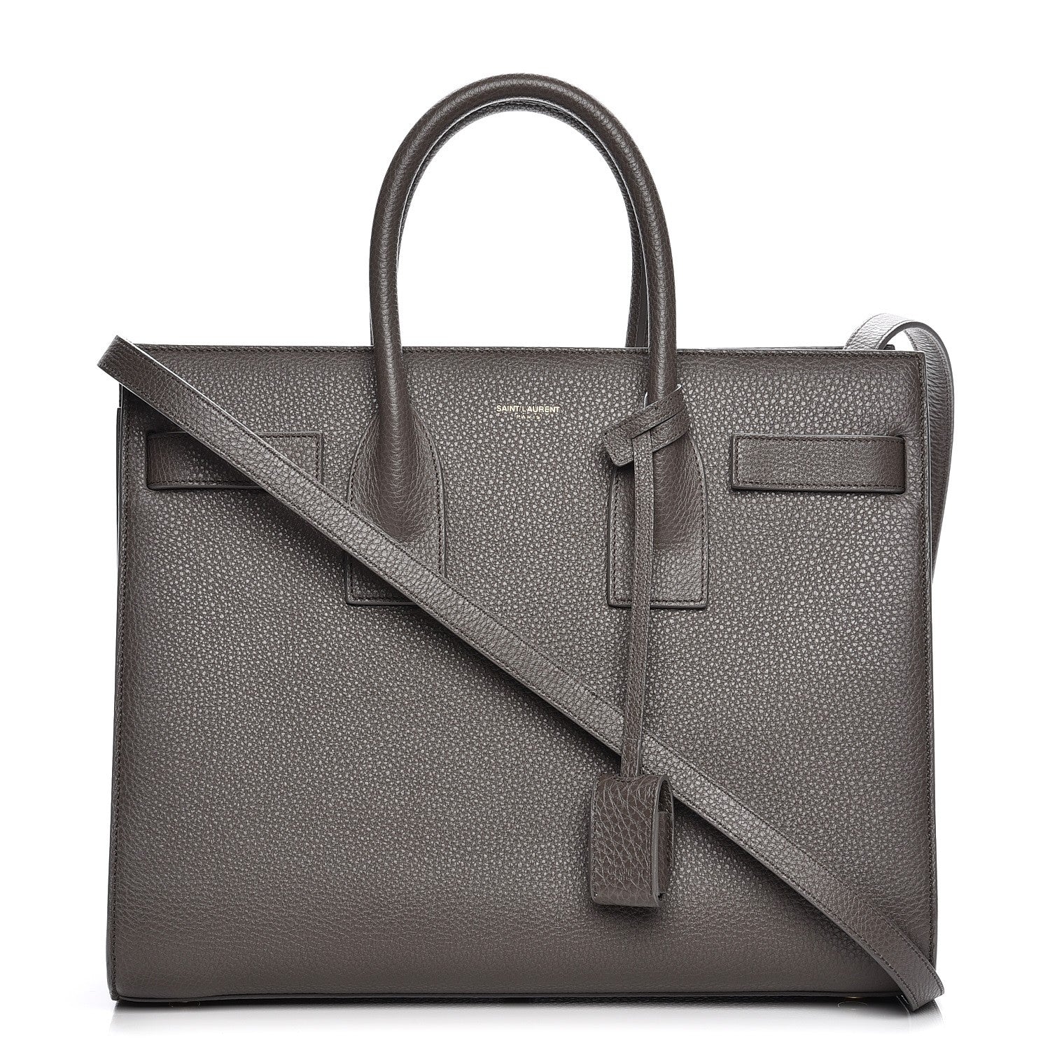 Saint Laurent Grained Calfskin Small Sac De Jour Dark Anthracite 1 of 9