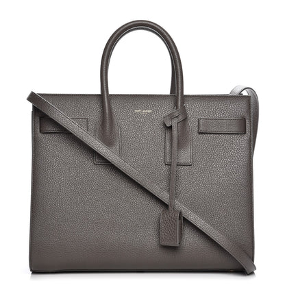 Saint Laurent Grained Calfskin Small Sac De Jour Dark Anthracite 1 of 9