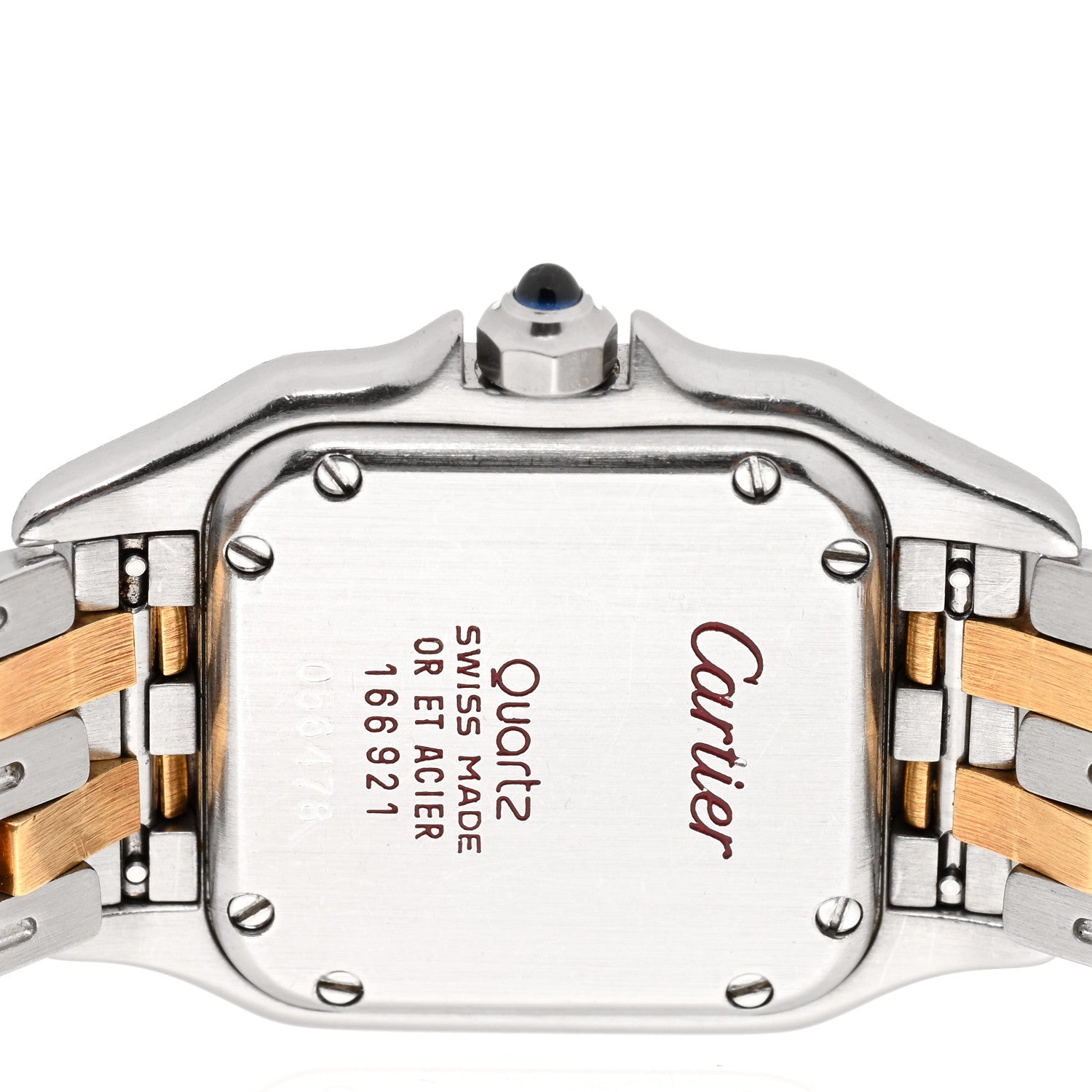 Cartier Stainless Steel 18K Yellow Gold 22mm Panthere Quartz Watch 4 of 4