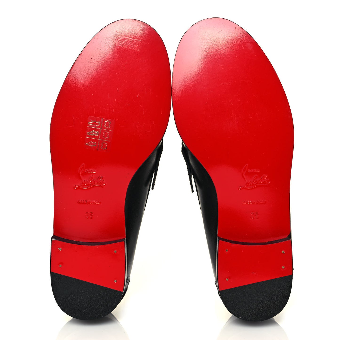 Calfskin Monana Flat Loafers 35 Black