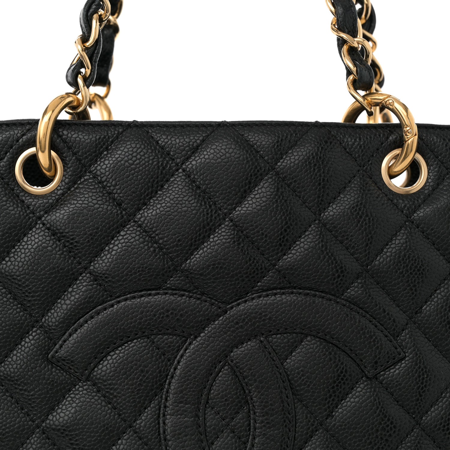 Chanel Caviar Quilted Grand Shopping Tote GST Black 8 of 15