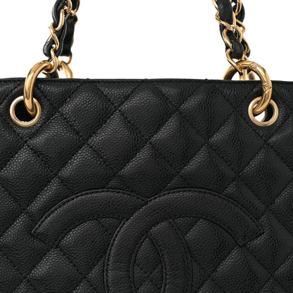 Chanel Caviar Quilted Grand Shopping Tote GST Black 8 of 15
