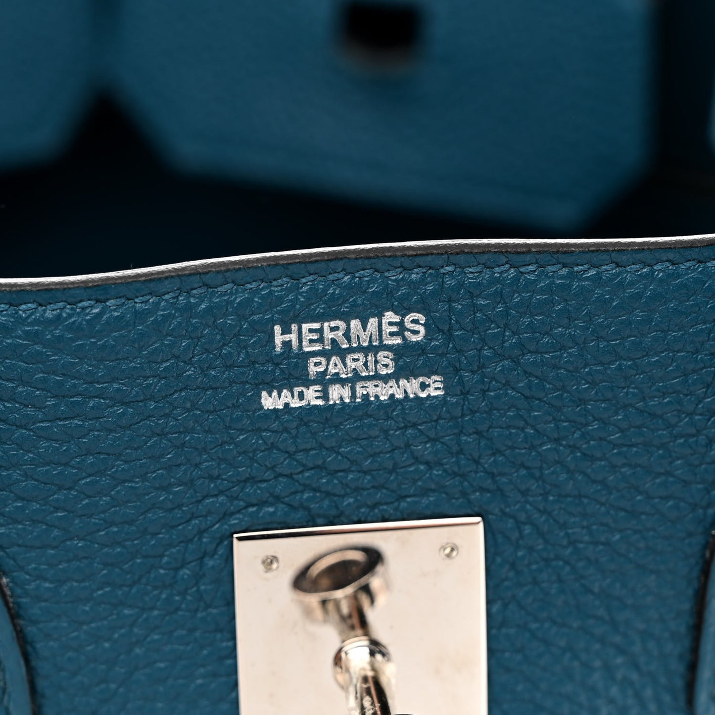 Togo Birkin 35 Bleu de Galice