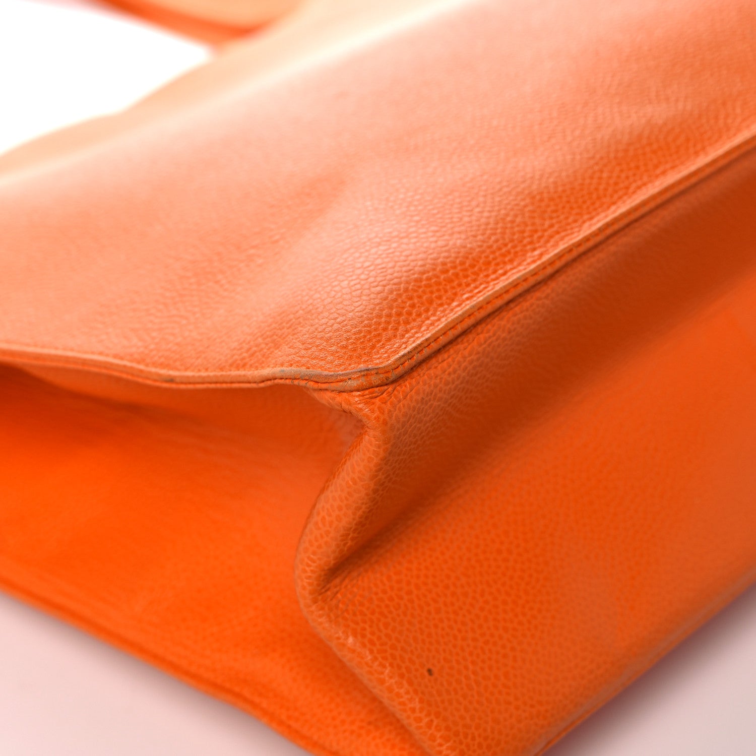Chanel Caviar CC Timeless Shoulder Bag Orange 12 of 15