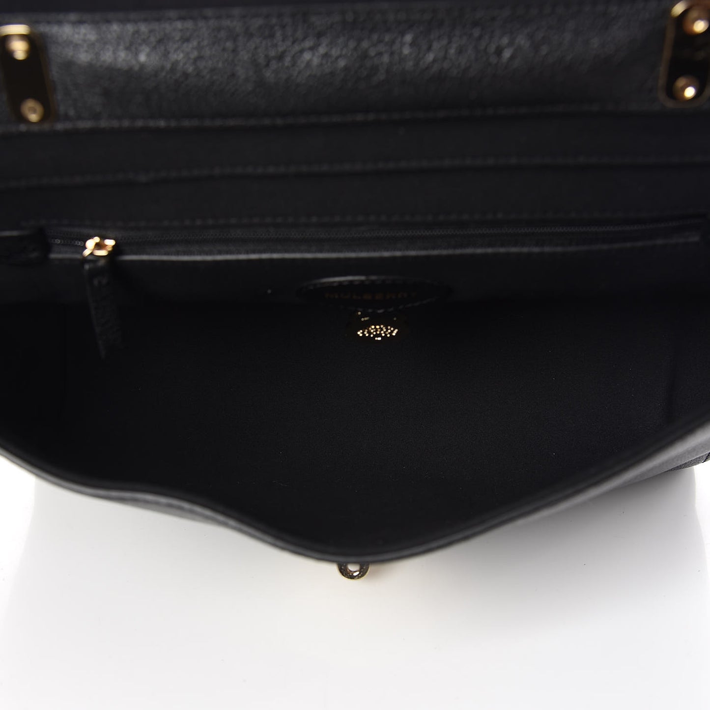 Glossy Goatskin Medium Lily Black