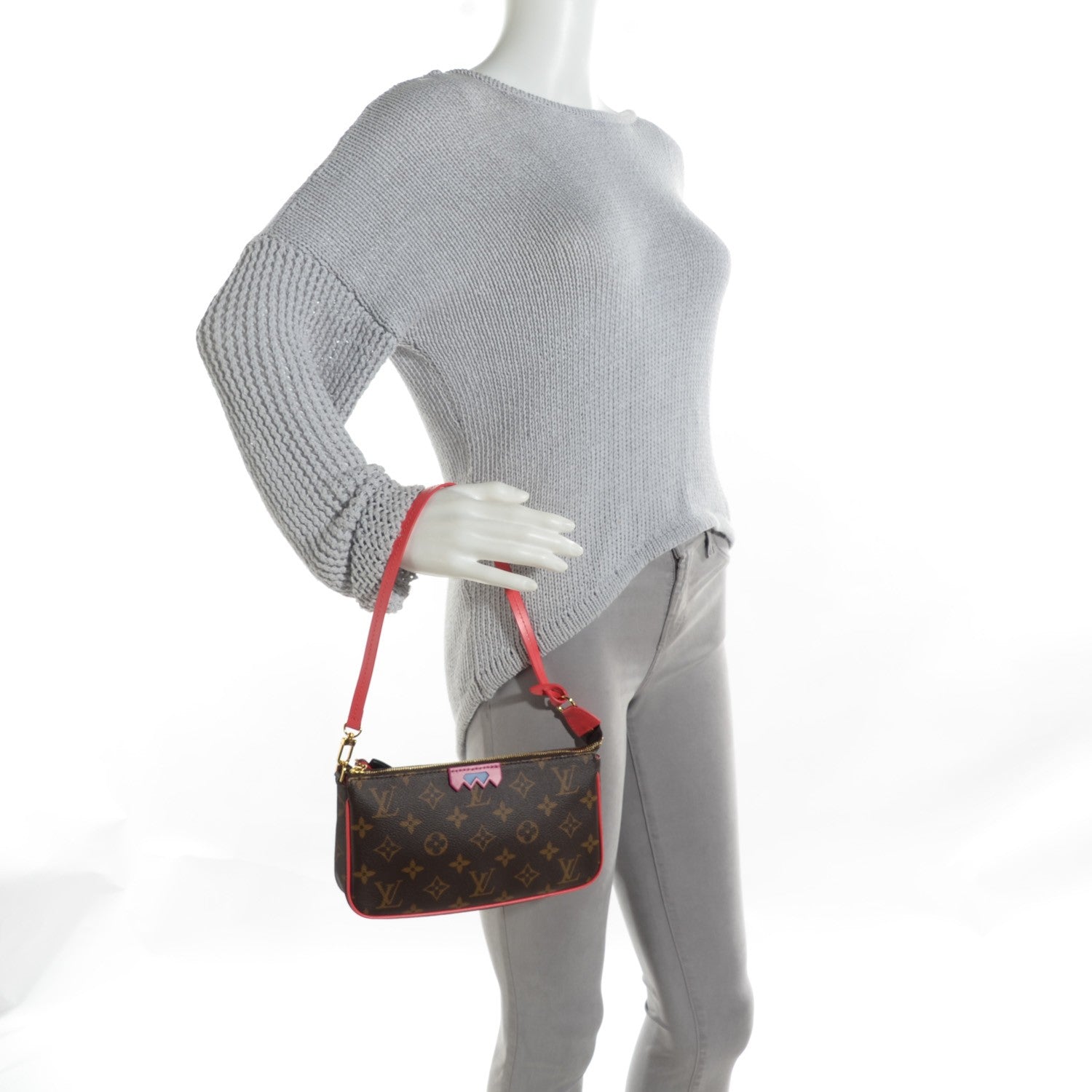 Louis Vuitton Monogram Totem Pochette Accessories Flamingo 2 of 7