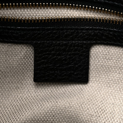 Gucci Pebbled Calfskin Medium Soho Chain Shoulder Bag Black 6 of 15