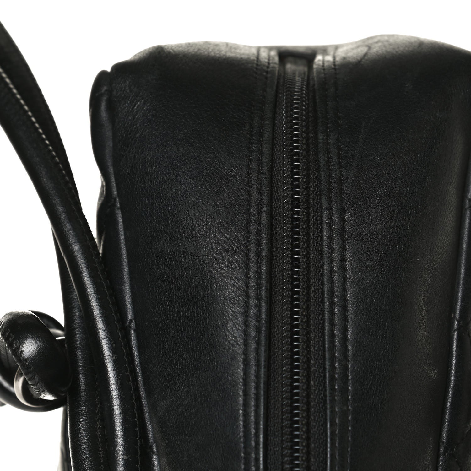 Chanel Calfskin Quilted Large Cambon Bowler Black White 16 of 17