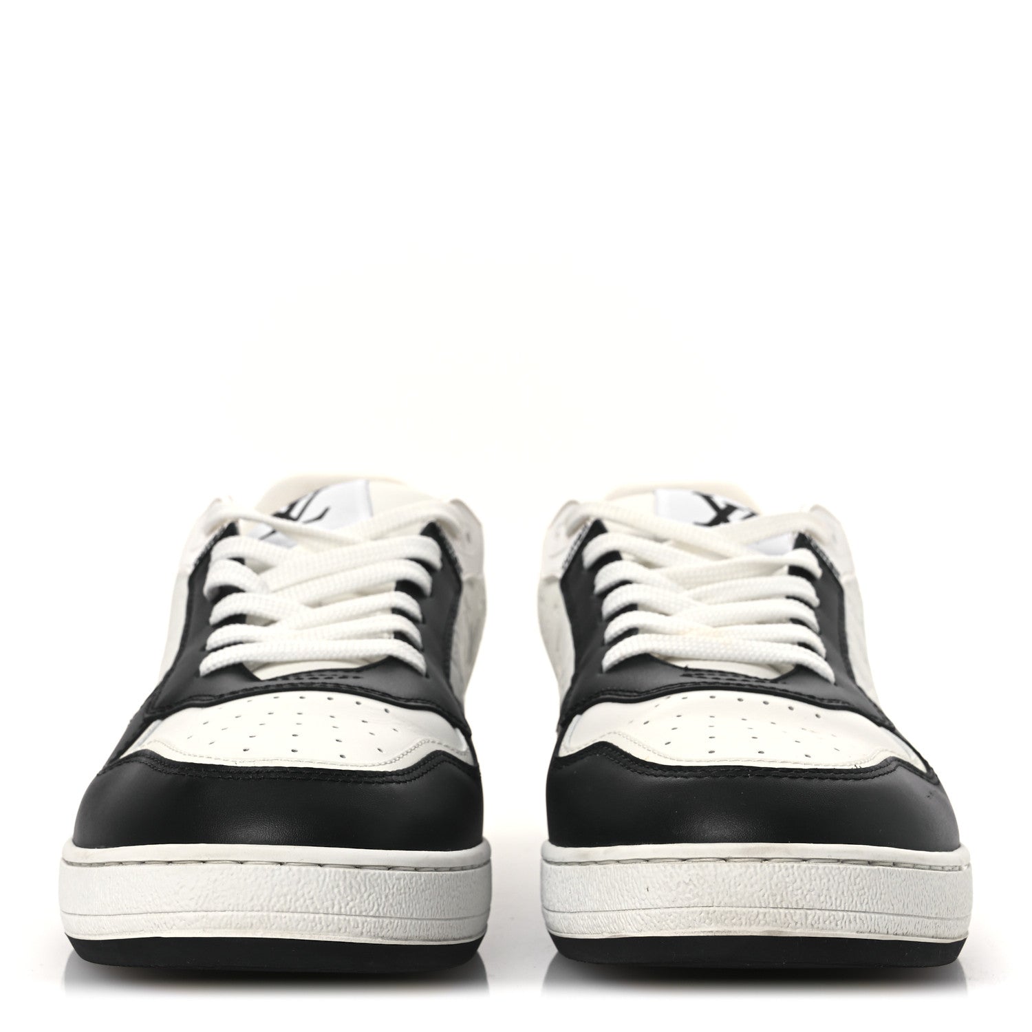 Louis Vuitton Calfskin Monogram LV Stadium Sneaker 38 White Black 3 of 11