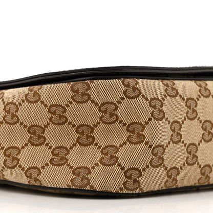Gucci Monogram Flap Messenger Bag Beige Dark Brown 9 of 13