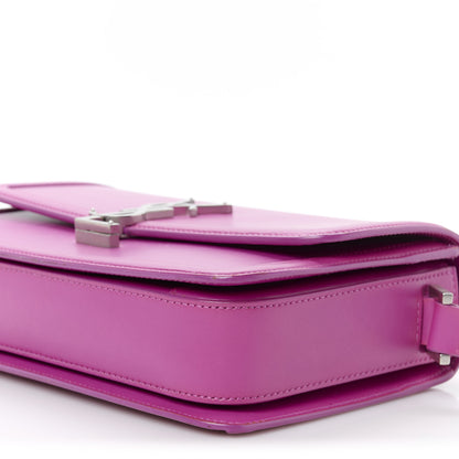 Saint Laurent Box Calfskin Monogram Medium Solferino Satchel Fuchsia 11 of 11