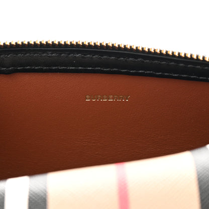 Burberry E-Canvas Calfskin Stripe Icon Barrel Bag Archive Beige 6 of 12