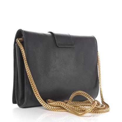 Saint Laurent Calfskin Classic Y Ligne Chain Wallet Black 2 of 13