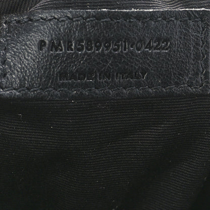 Saint Laurent Crinkled Calfskin Matelasse Monogram Medium Niki Shopper Tote Black 7 of 12