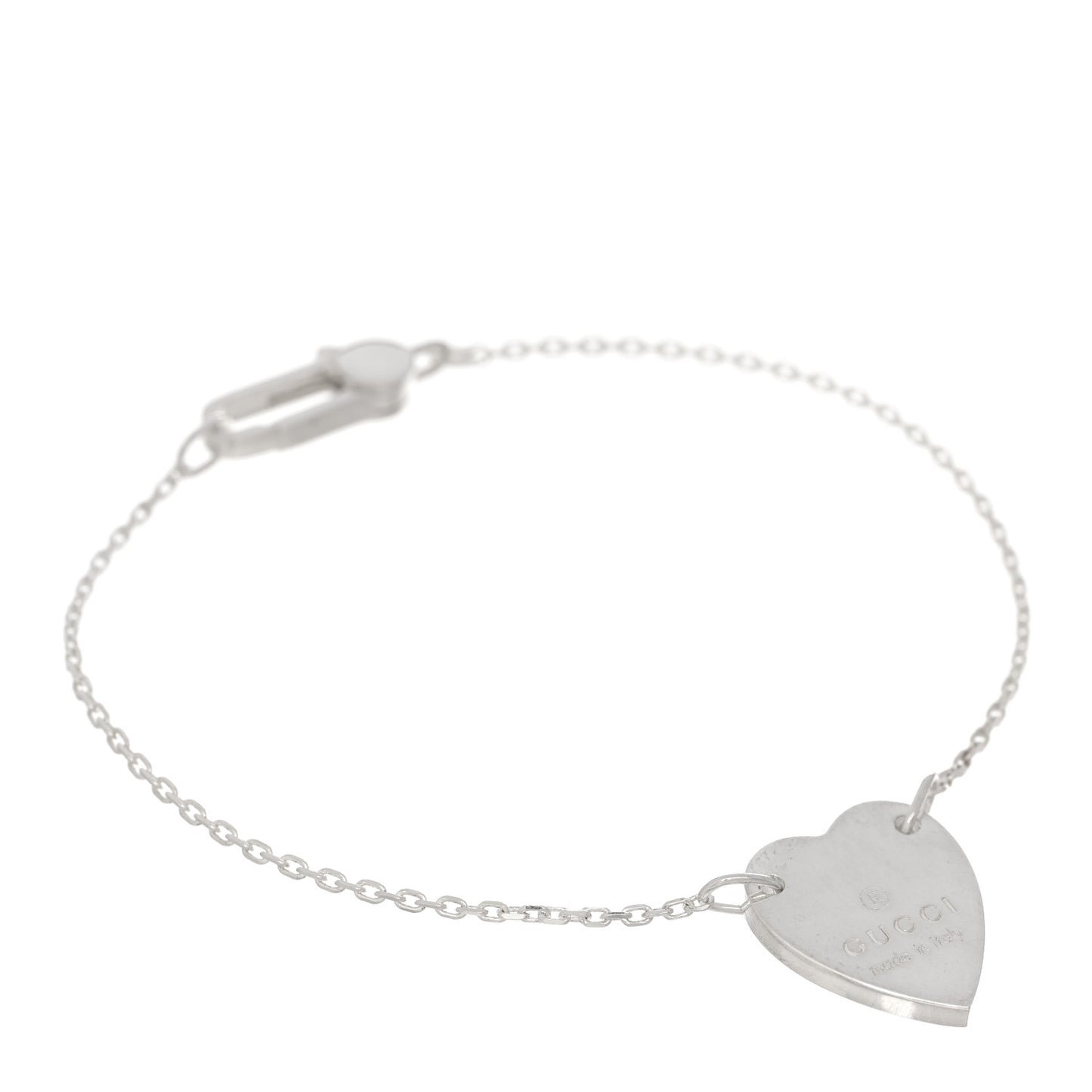 Sterling Silver Trademark Heart Bracelet
