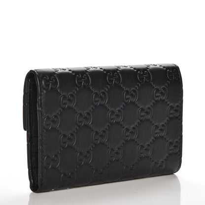 Gucci Guccissima Continental Flap Wallet Black 3 of 8