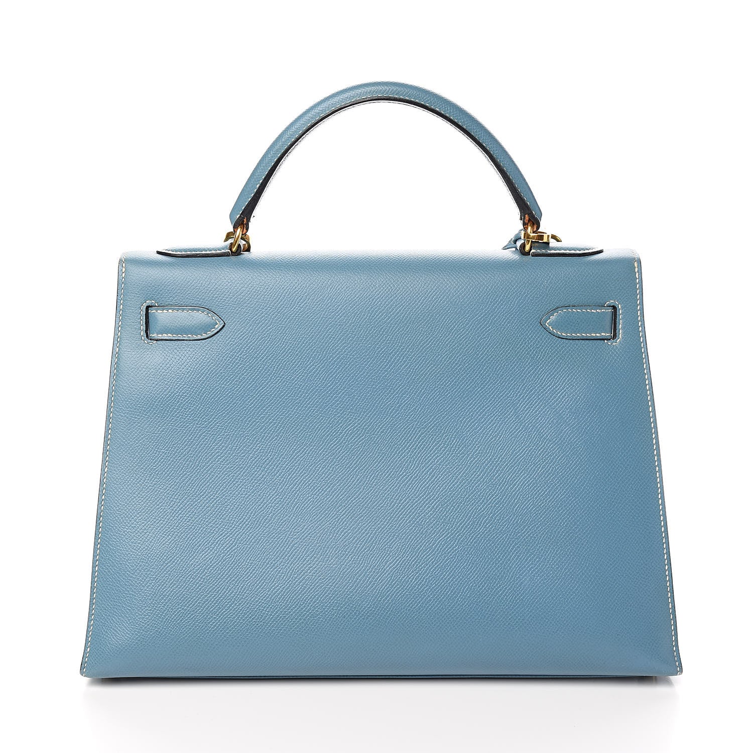 Hermes Epsom Kelly Sellier 32 Blue Jean 4 of 36