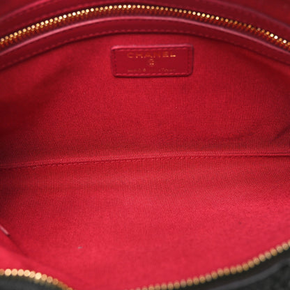 Chanel Sequins Quilted Large Chanel 19 Pouch Black 5 of 11