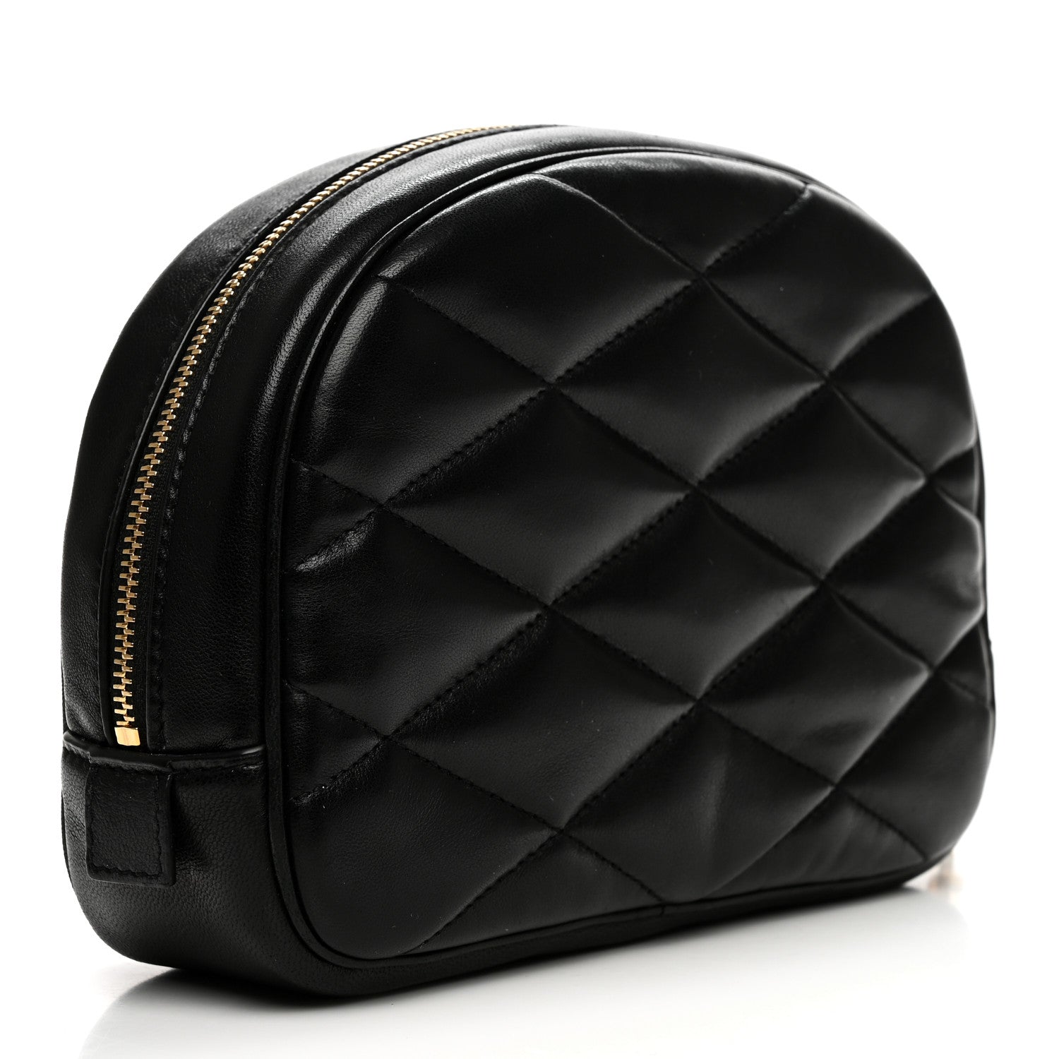 Saint Laurent Lambskin Quilted Lolita Cosmetic Pouch Black 3 of 7